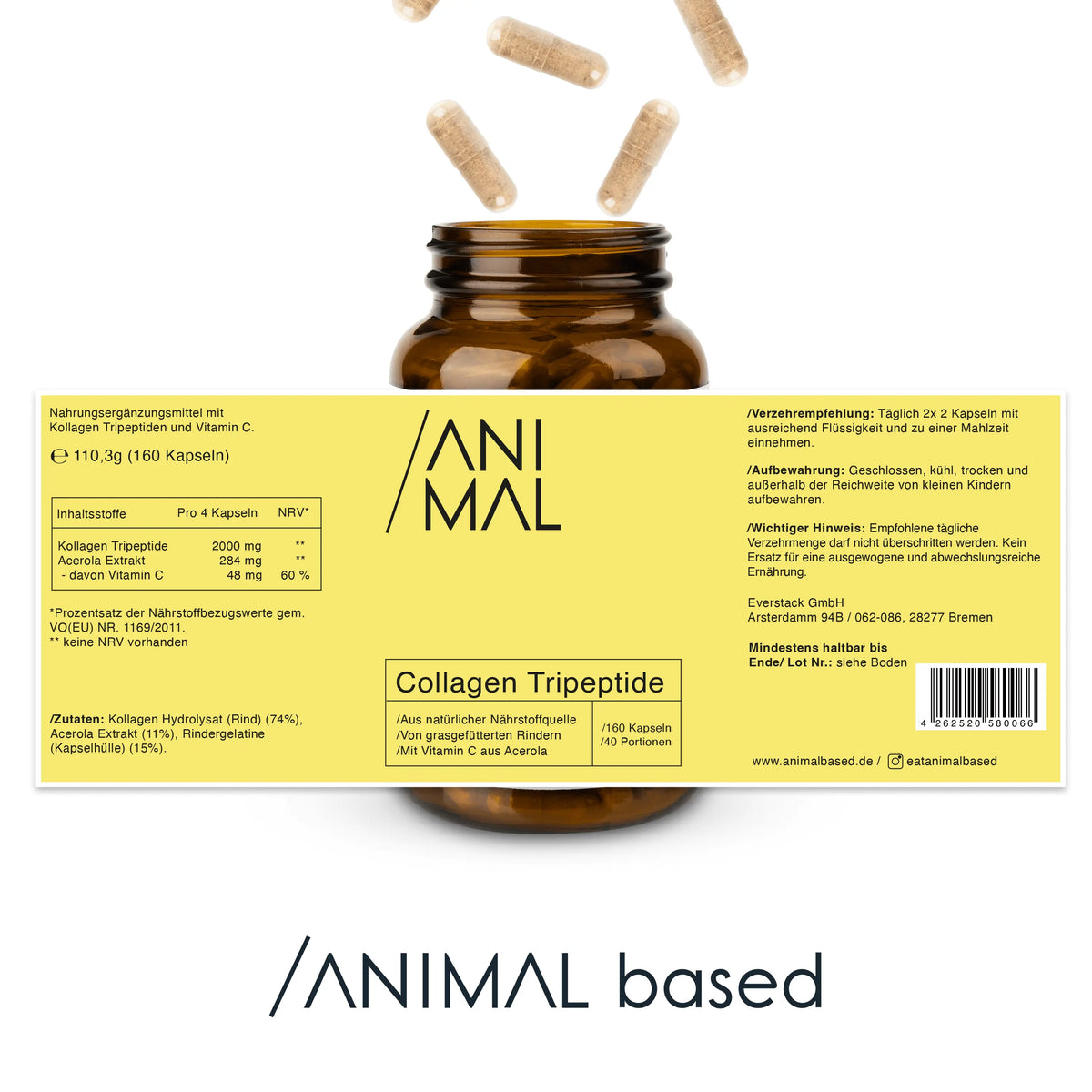 Collagen Tripeptide - mit natürlichem Vitamin C aus Acerola EVERSTACK®