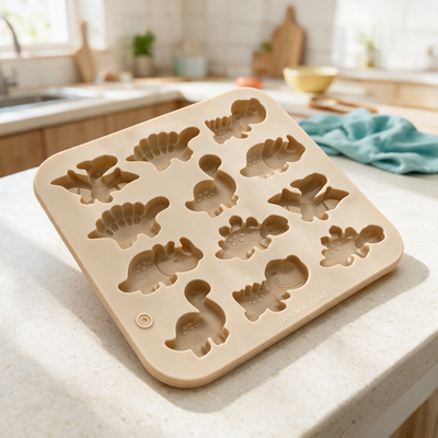Amigos dinosaurios: molde de silicona para gominolas, helados y chocolate
